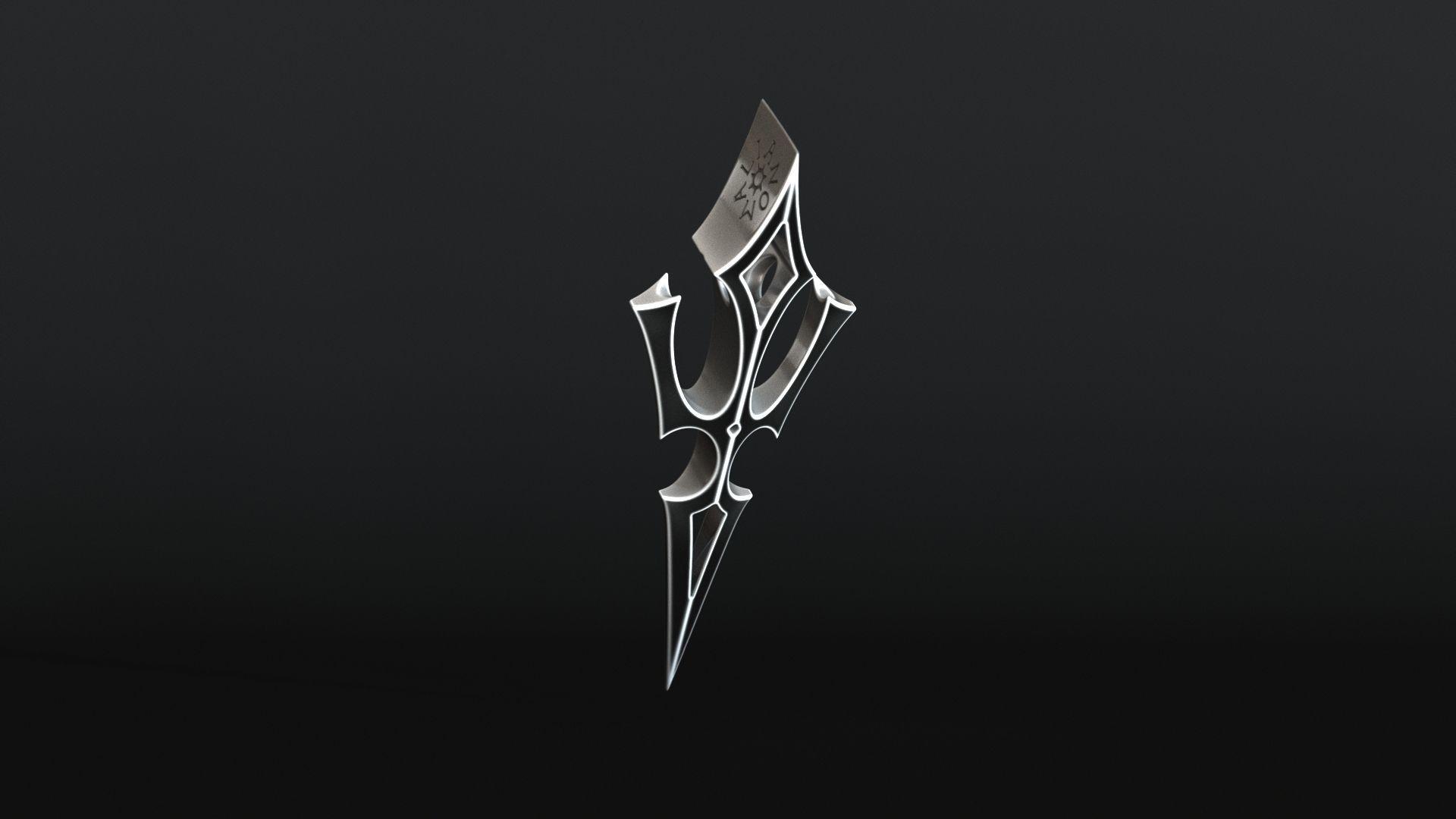 Elven Arrow Pendant J 3D Model 3D print model_14