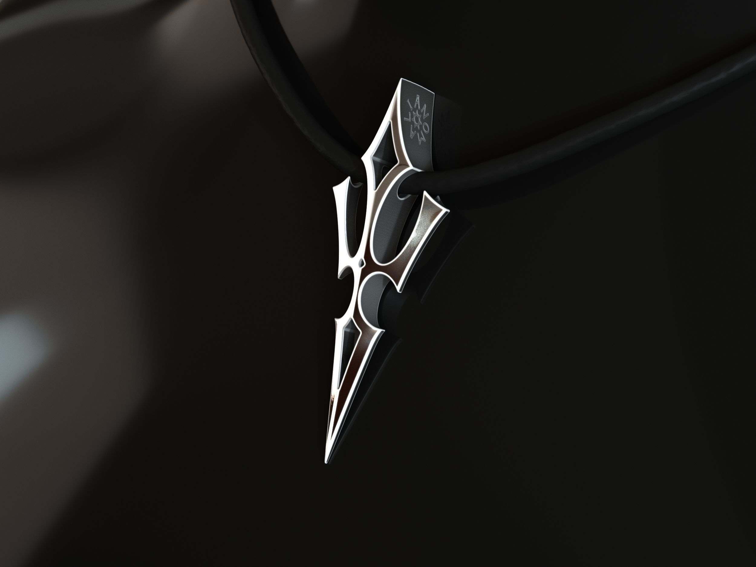 Elven Arrow Pendant J 3D Model 3D print model_3