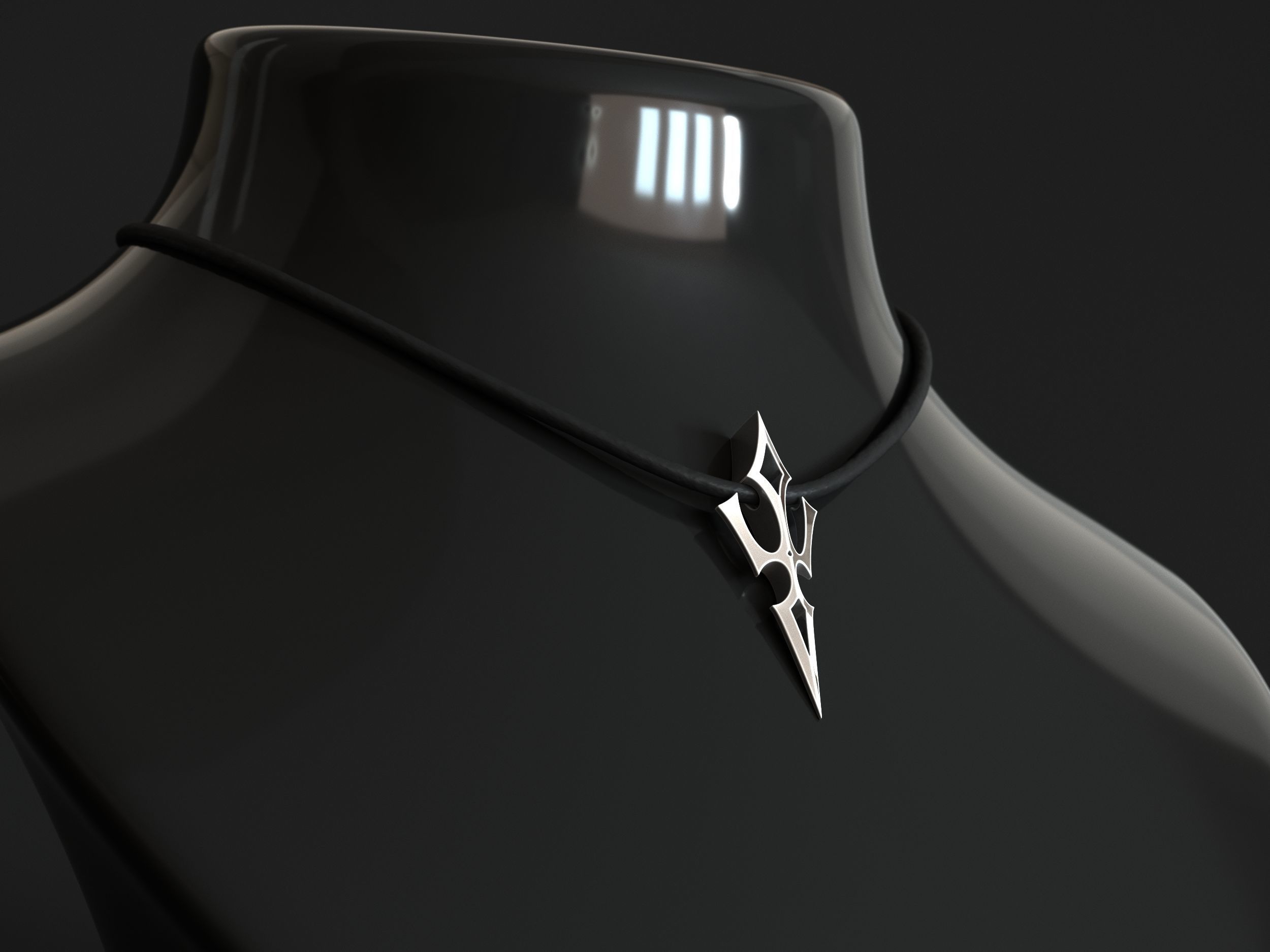 Elven Arrow Pendant J 3D Model 3D print model_1