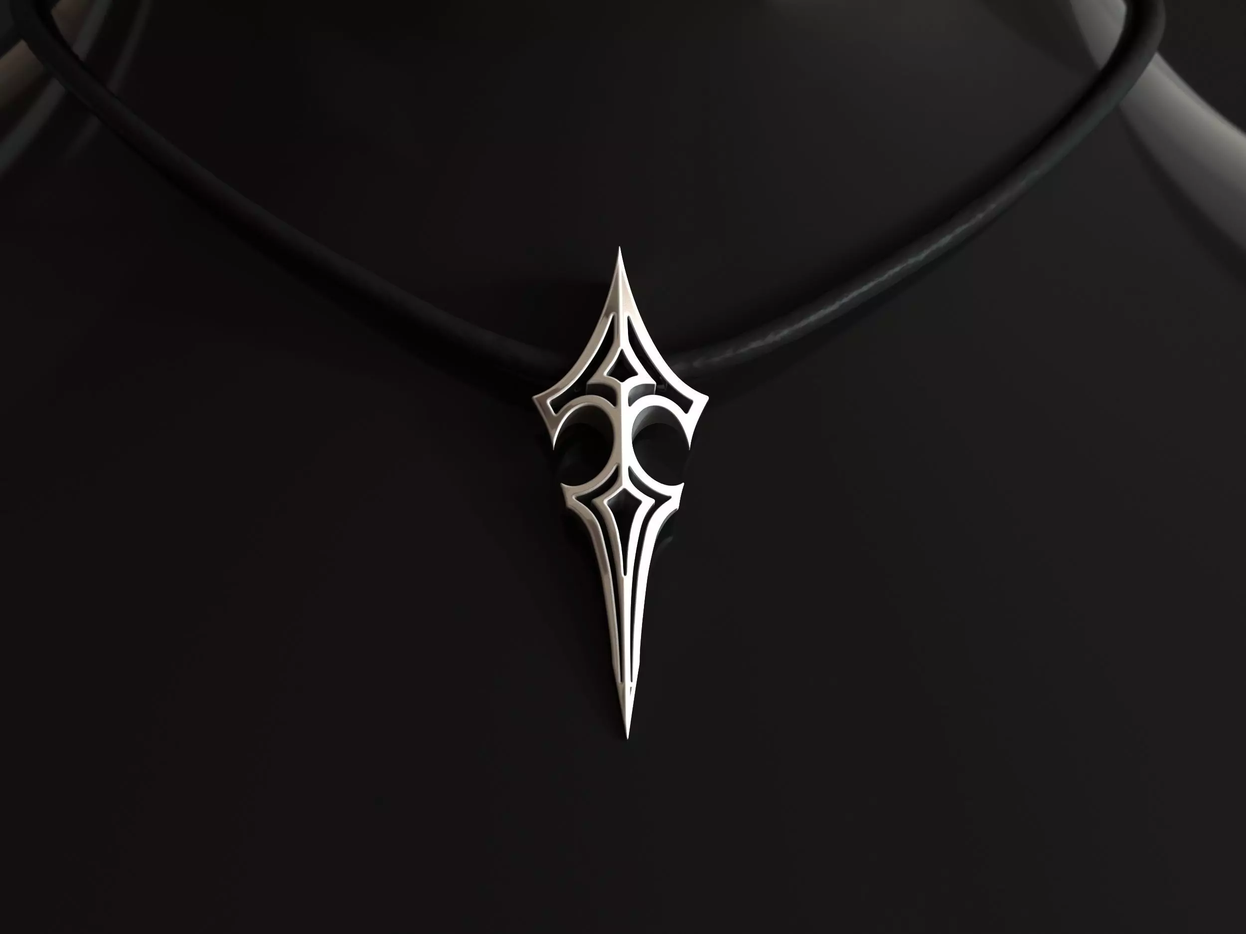 Elven Arrow Pendant K 3D Model 3D print model_0