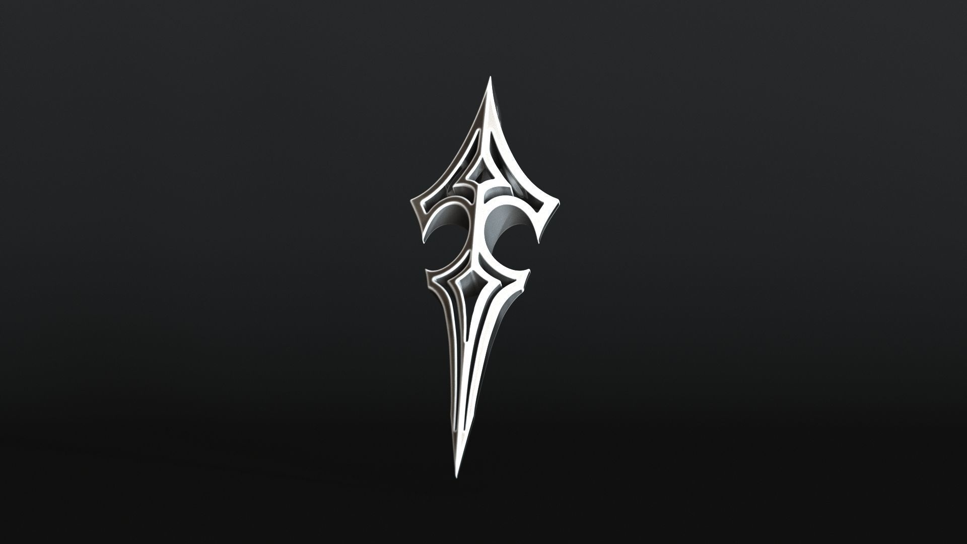 Elven Arrow Pendant K 3D Model 3D print model_20