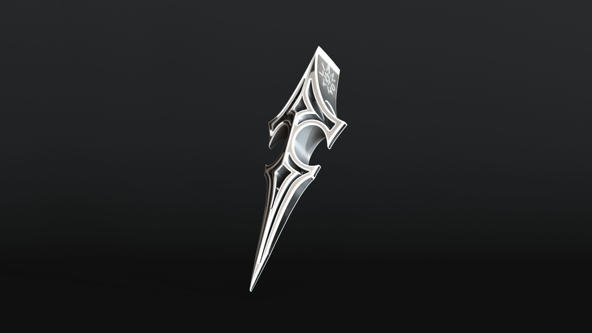 Elven Arrow Pendant K 3D Model 3D print model_19