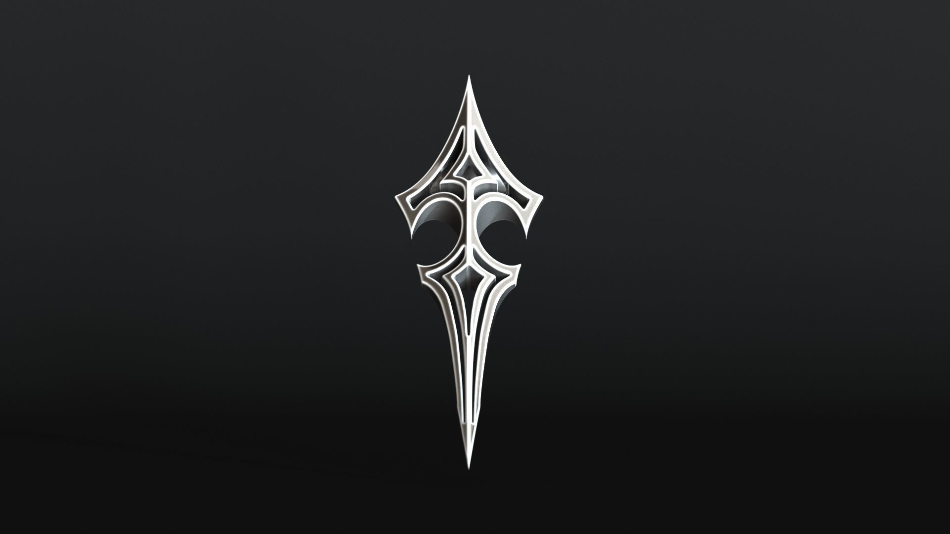 Elven Arrow Pendant K 3D Model 3D print model_6