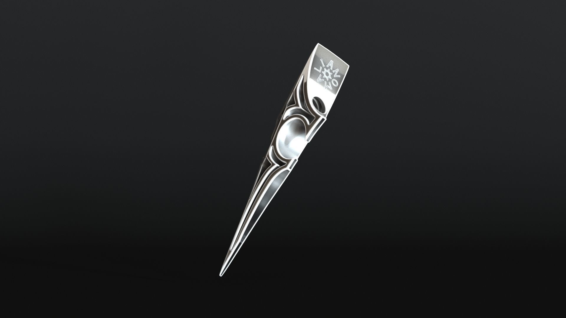 Elven Arrow Pendant K 3D Model 3D print model_18