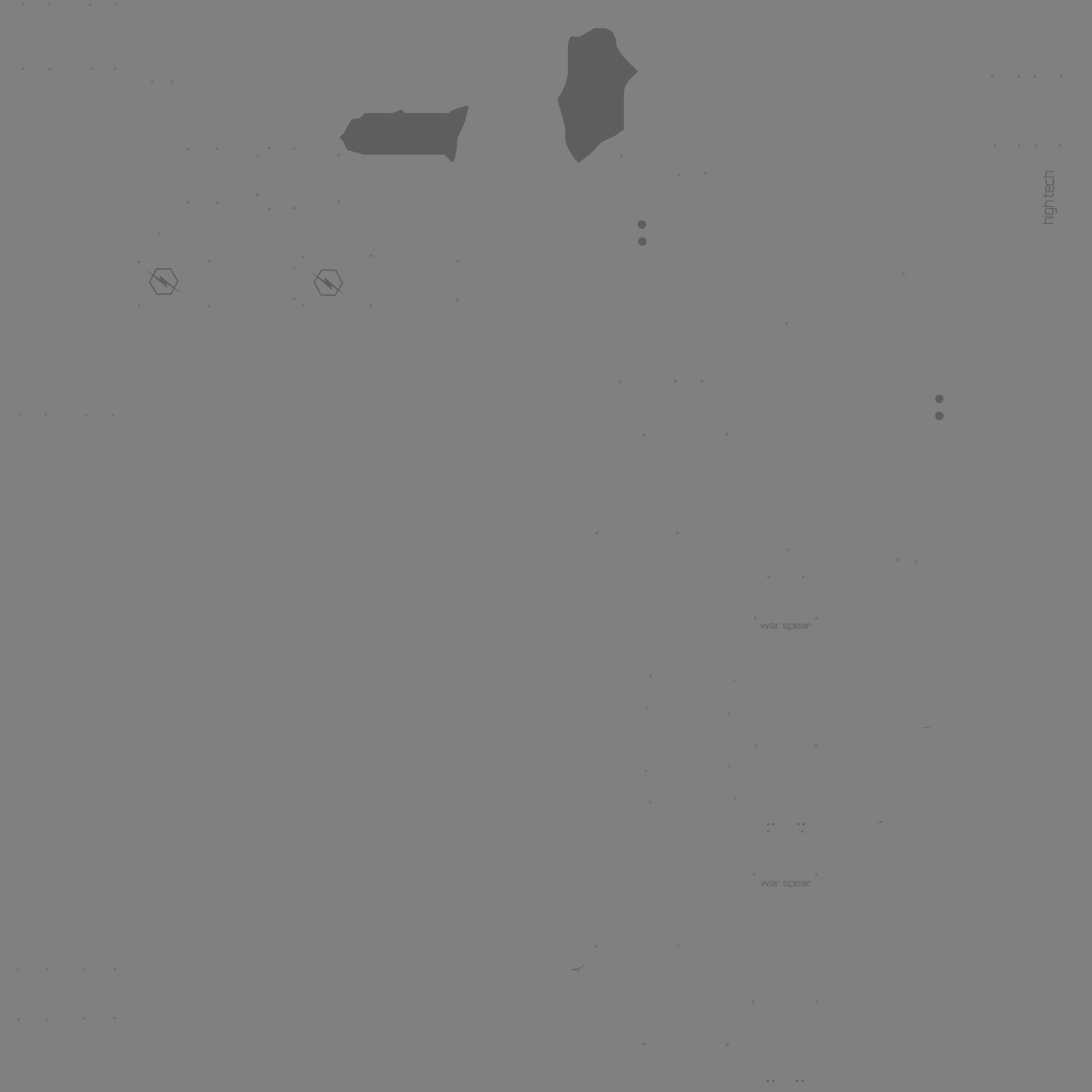 SciFi War Spear A06 Full White - Character Design Fashion Low-poly 3D model_21