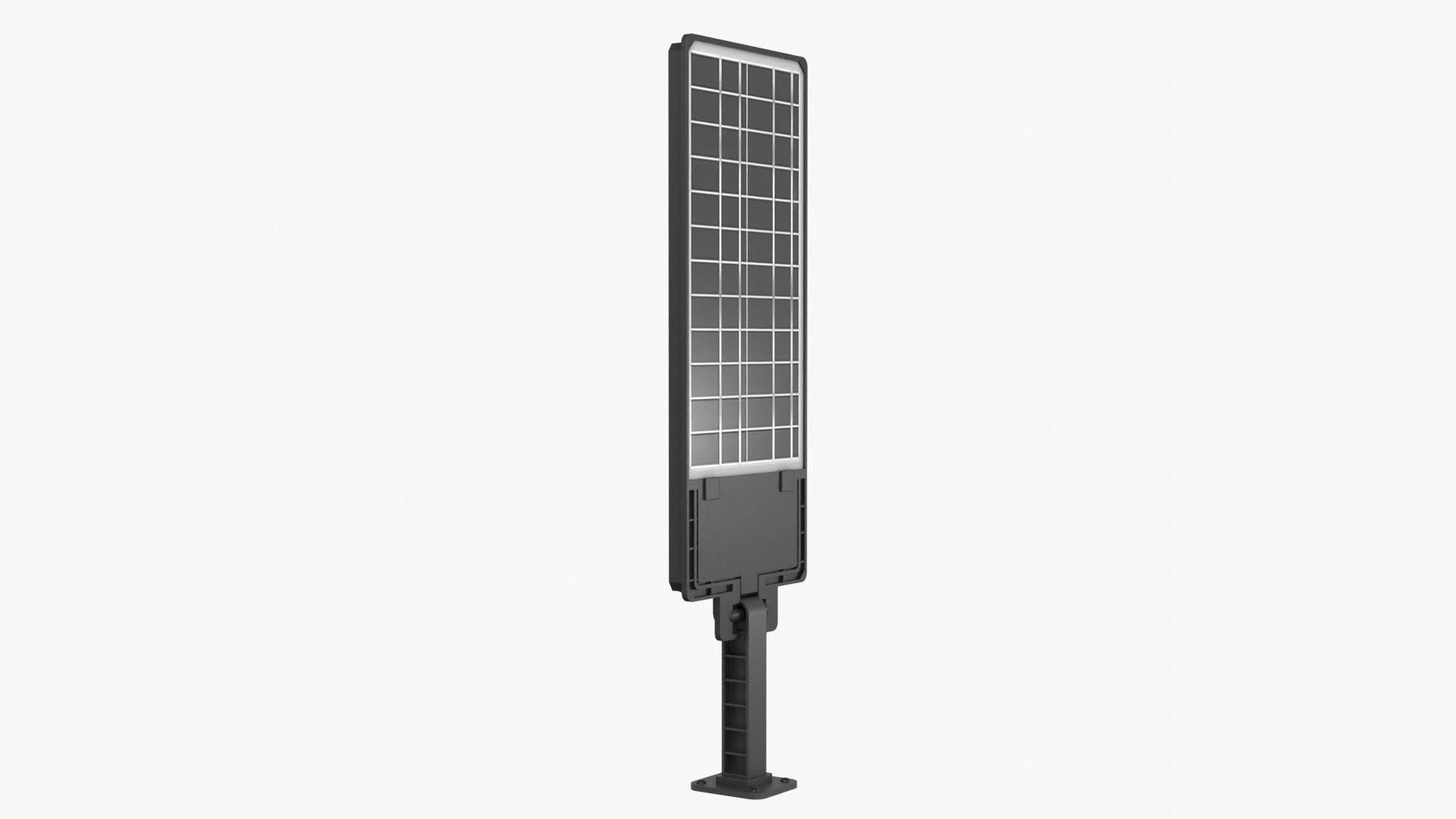 Solar Street Light Low-poly 3D model_4