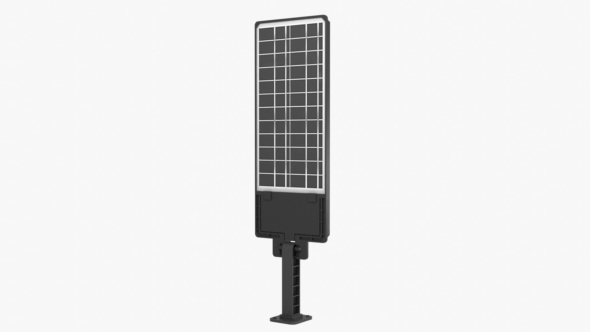 Solar Street Light Low-poly 3D model_7