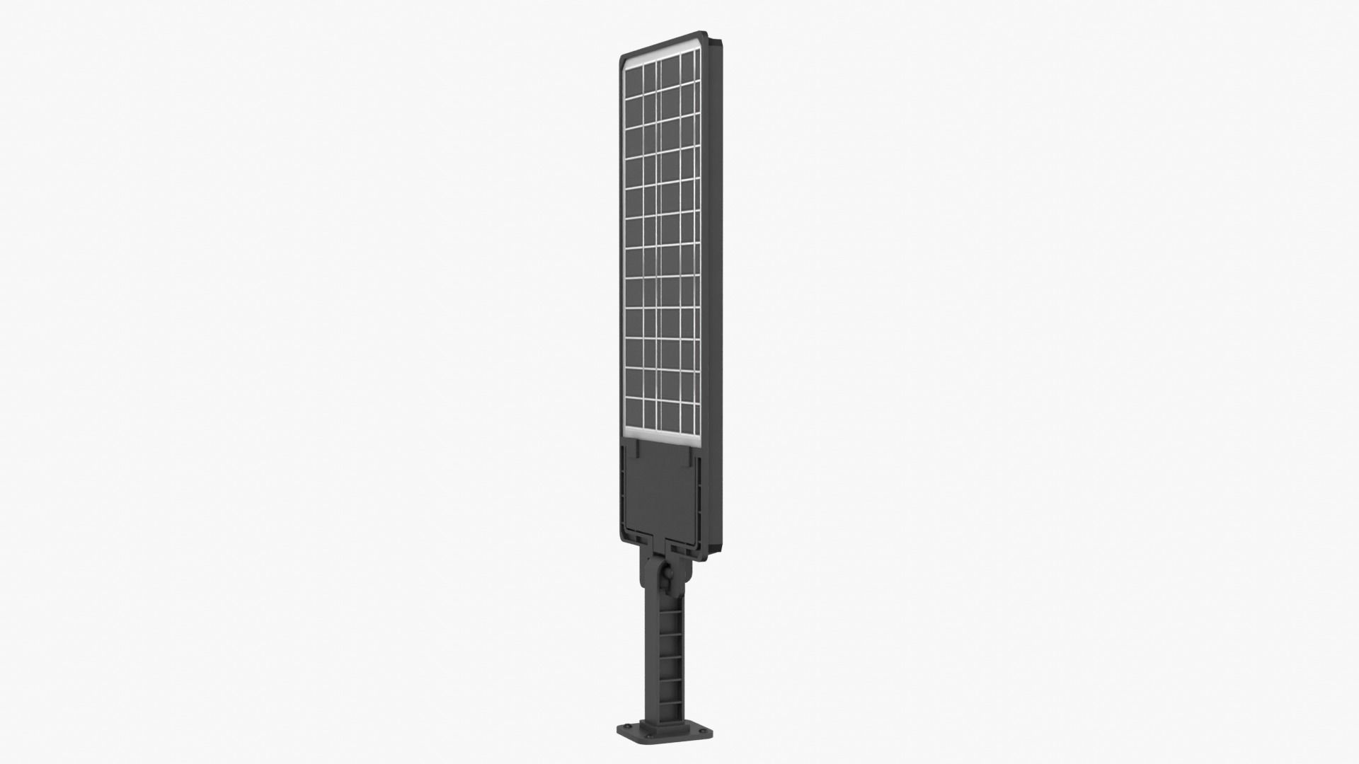 Solar Street Light Low-poly 3D model_8