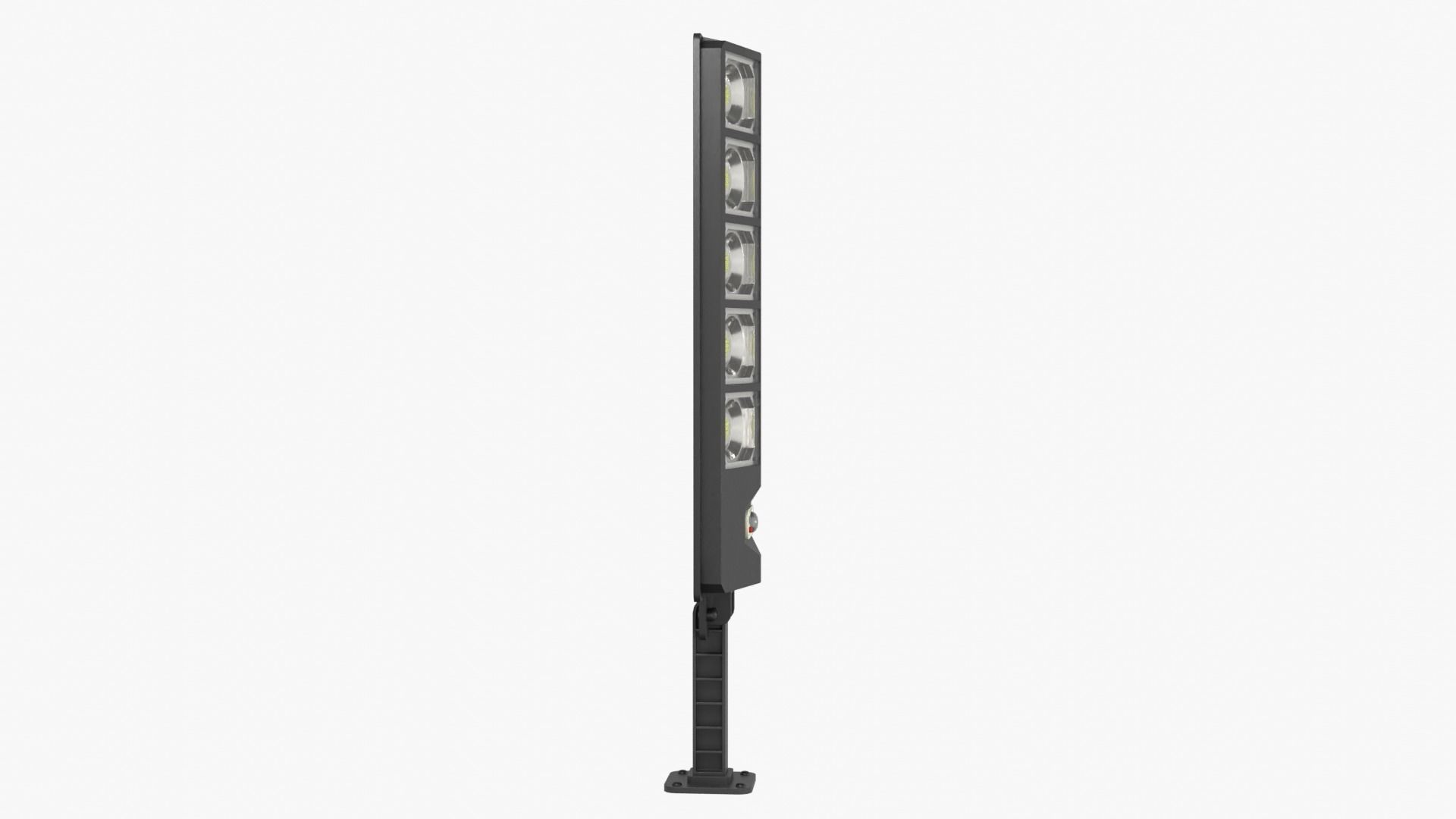 Solar Street Light Low-poly 3D model_9