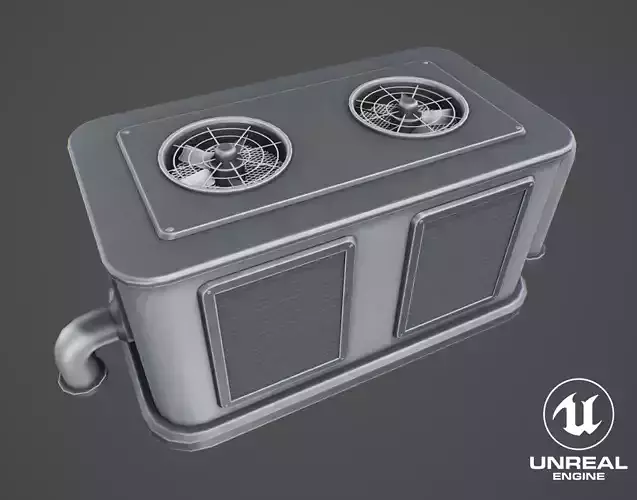 Stylized Rooftop Air Conditioner
