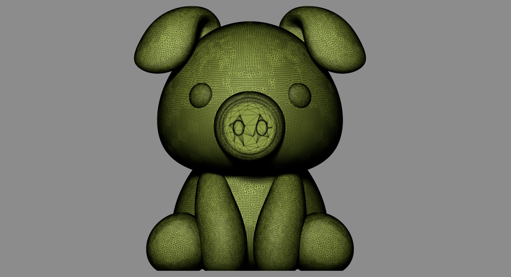 Pig Cute Free 3D print model_5
