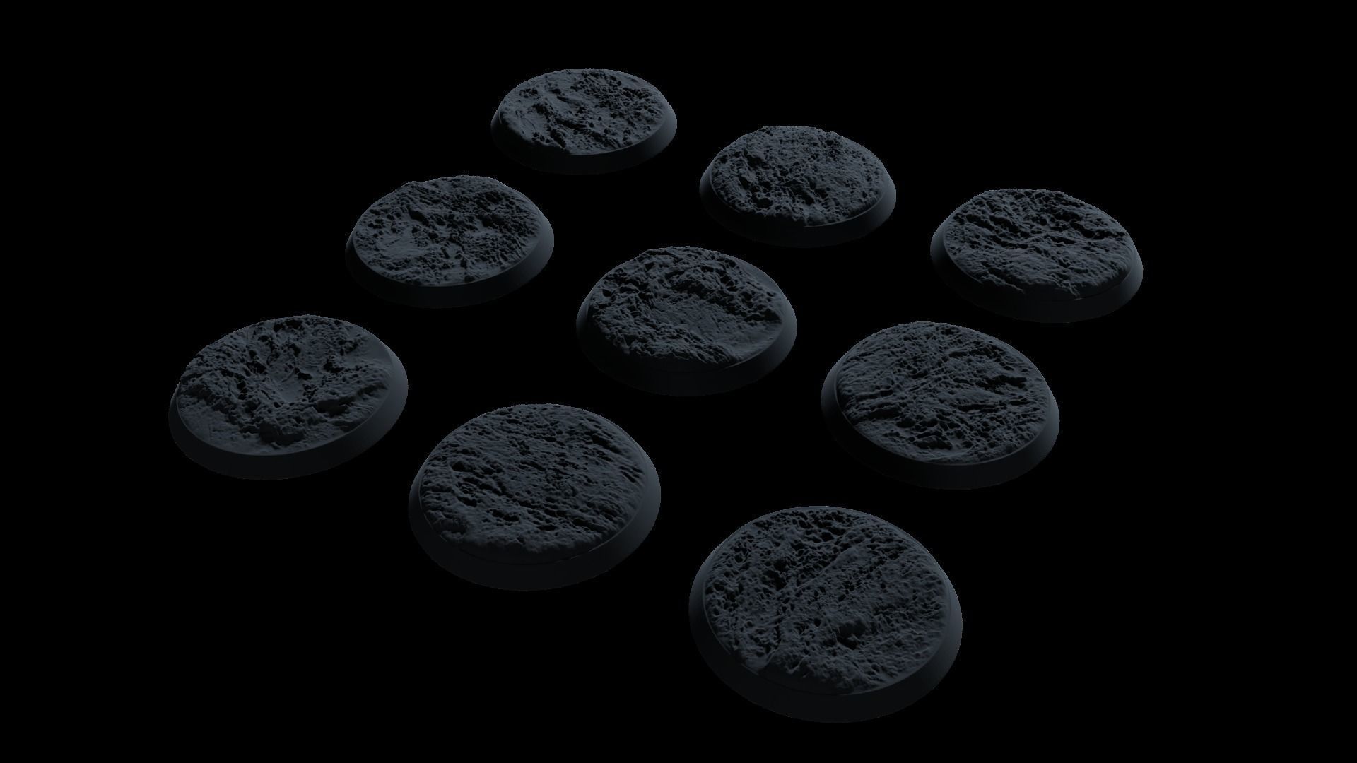 Sandstorm Miniature Bases 3D print model_3