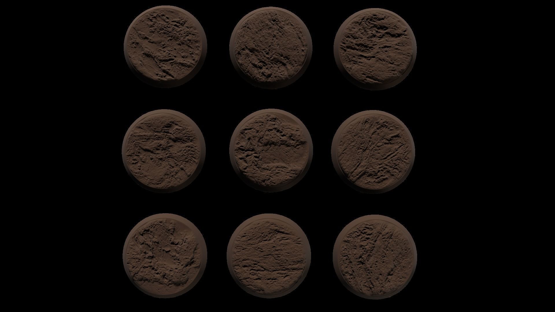 Sandstorm Miniature Bases 3D print model_4