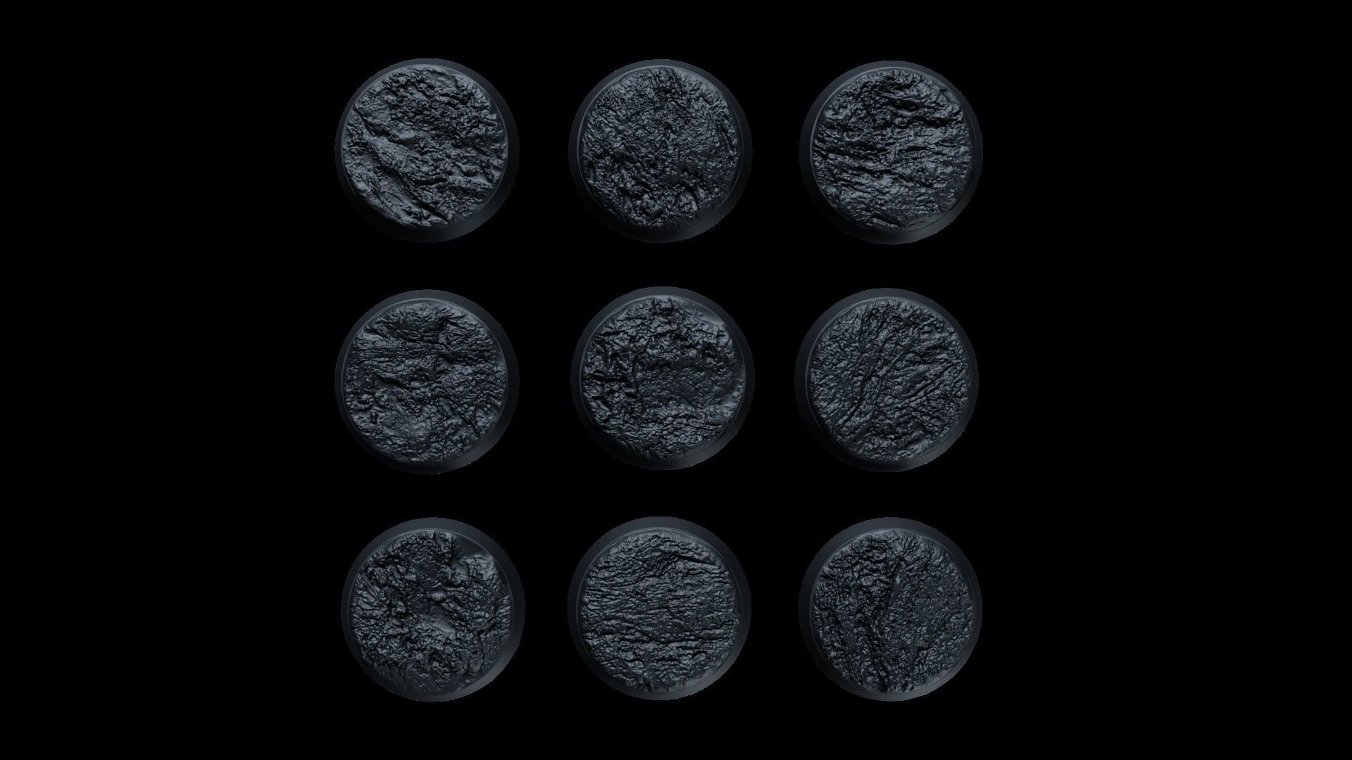 Sandstorm Miniature Bases 3D print model_1