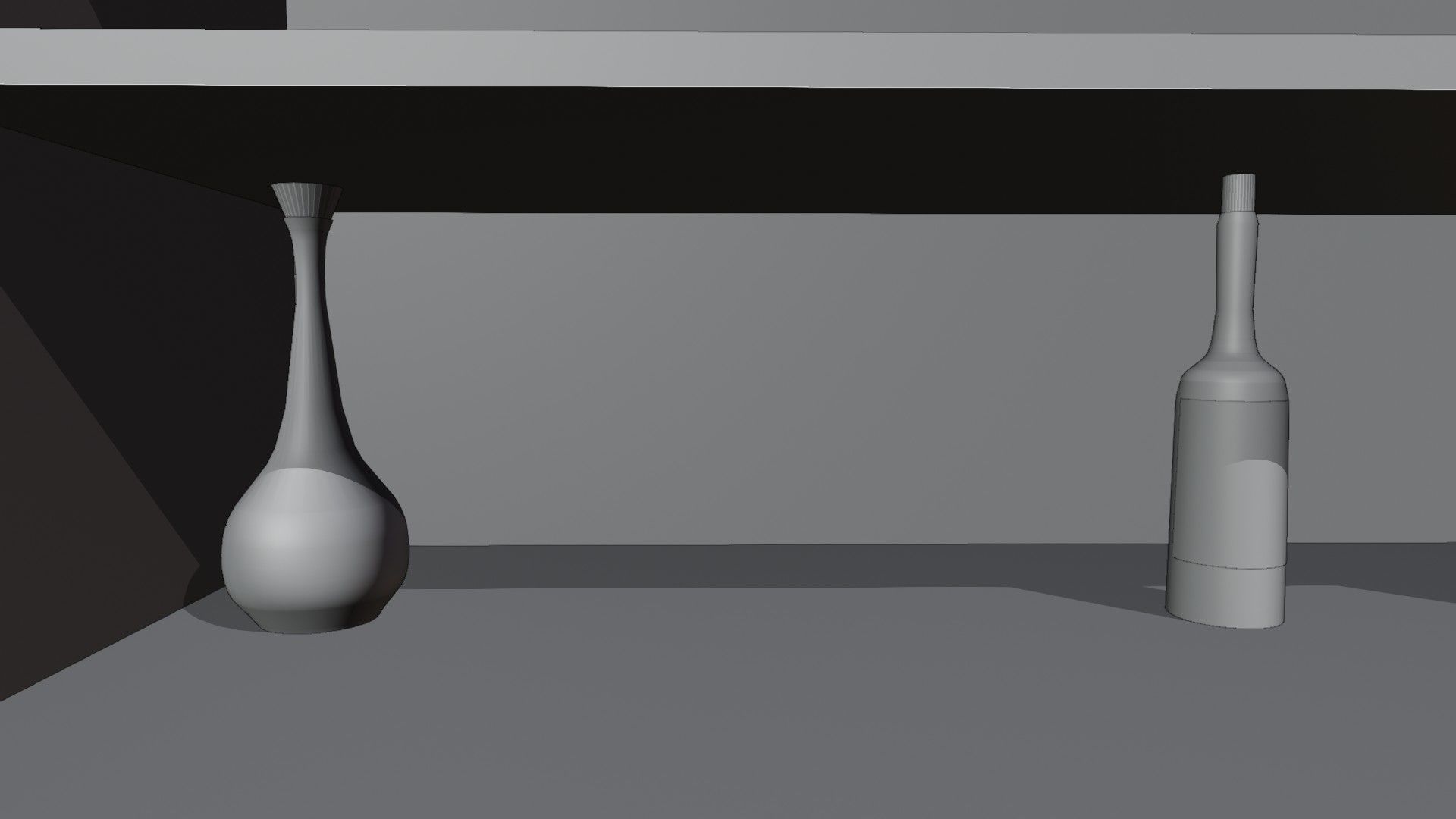 Bar Cabinet Glass Bottle Vase animated furnitur Low-poly 3D model_8