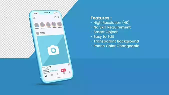 Phone Mockup Levitation