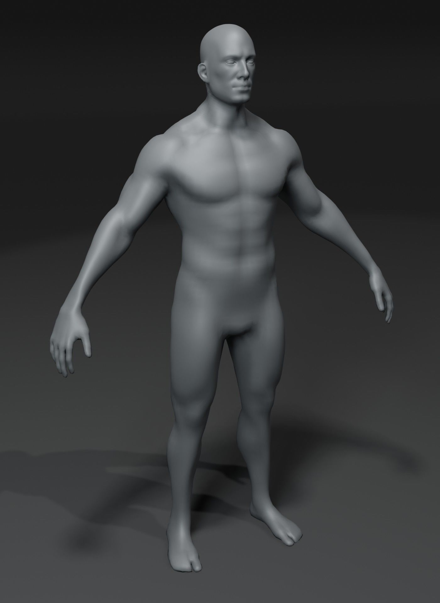 Human Body Base Mesh 28 Animations 10 3D Models Pack Low-poly 3D model_12