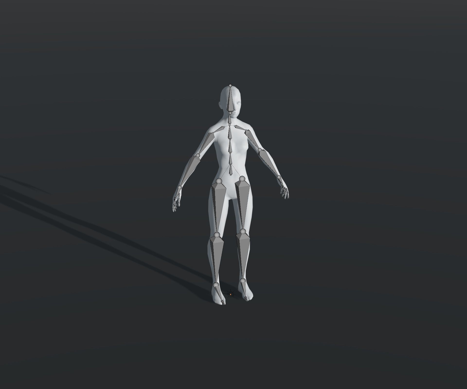 Human Body Base Mesh 28 Animations 10 3D Models Pack Low-poly 3D model_35
