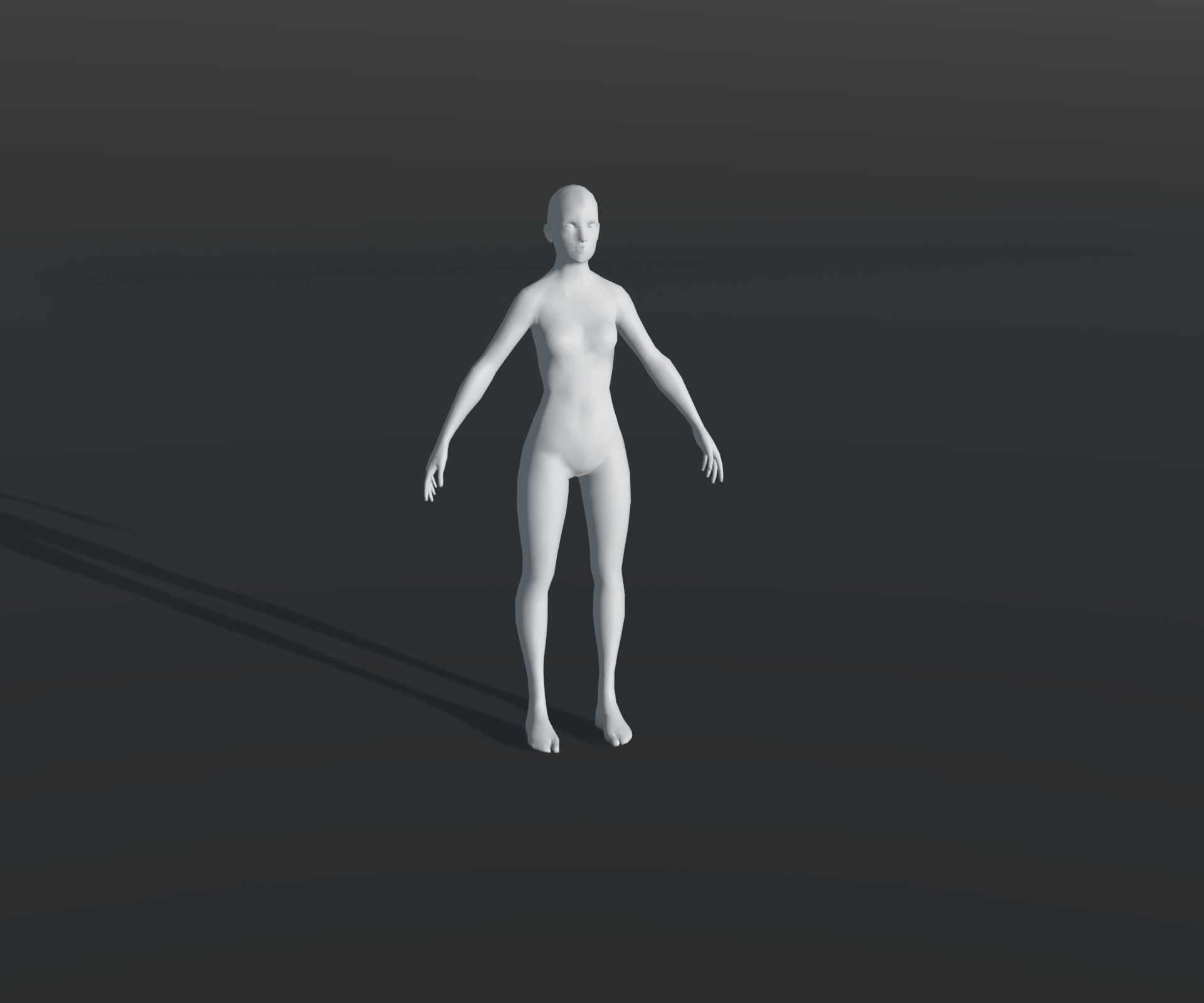 Human Body Base Mesh 28 Animations 10 3D Models Pack Low-poly 3D model_33