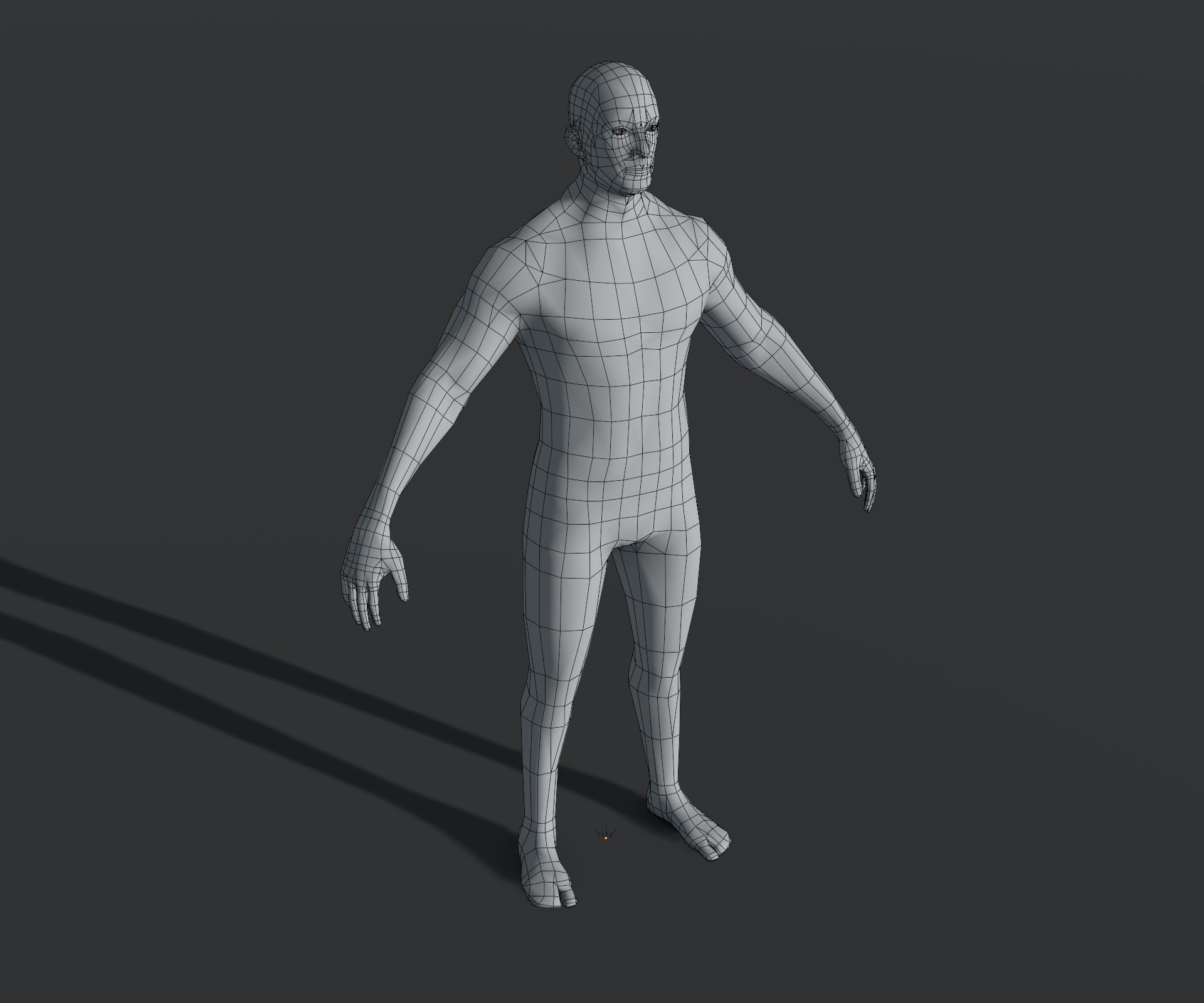 Human Body Base Mesh 28 Animations 10 3D Models Pack Low-poly 3D model_31