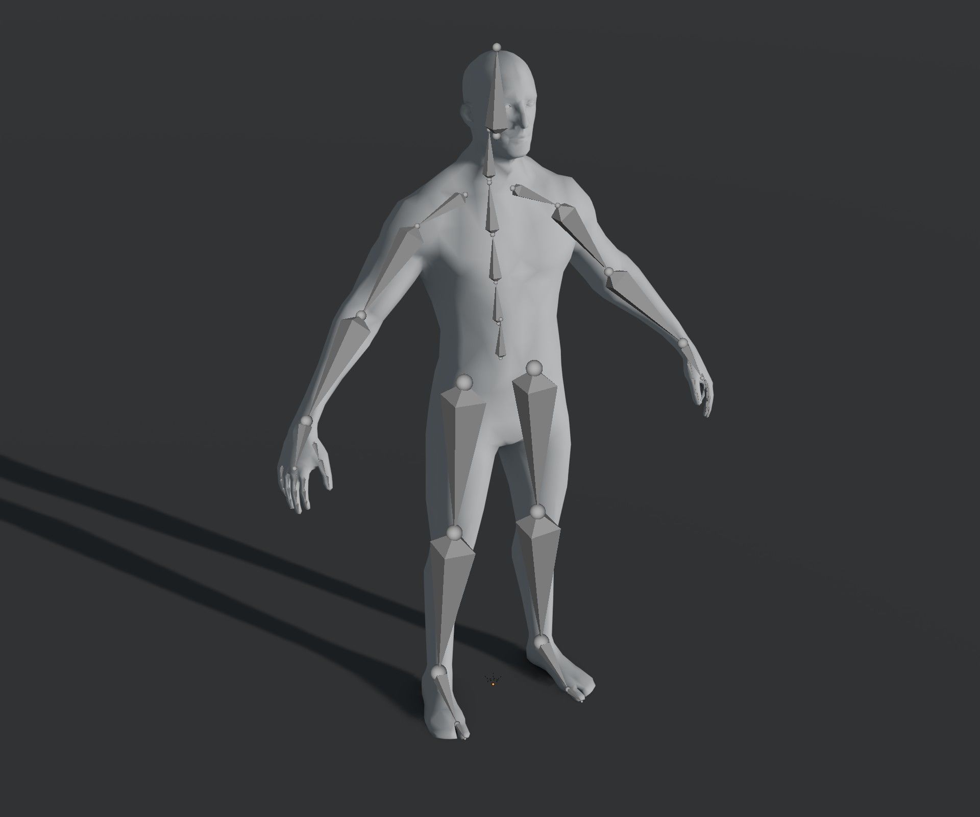 Human Body Base Mesh 28 Animations 10 3D Models Pack Low-poly 3D model_32