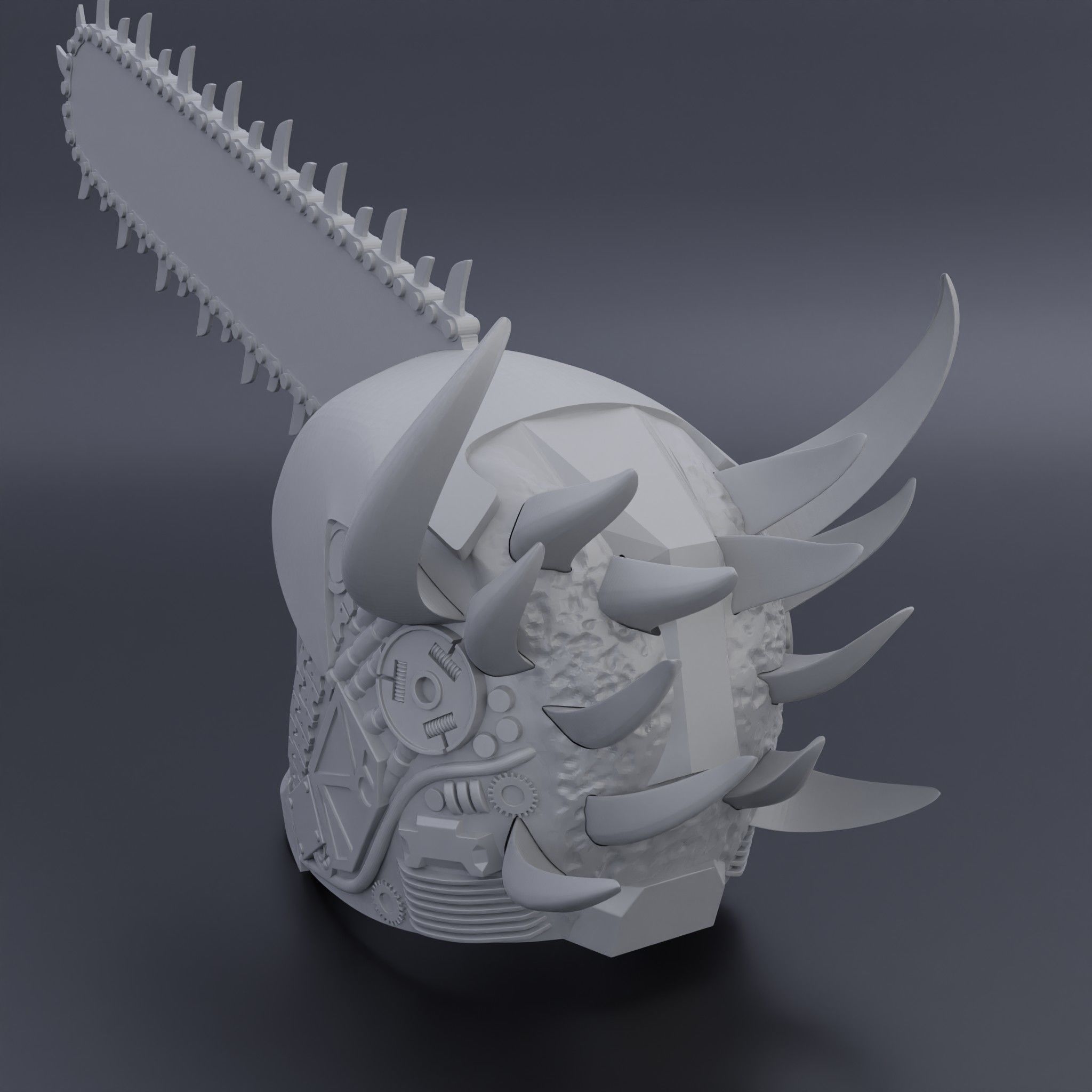 Chainsaw man Devil Denji helmets 3D model 3D printable CGTrader