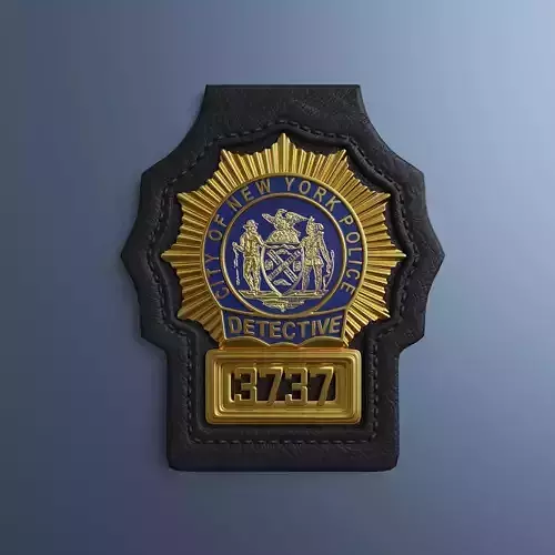 New york city police badge 3D model | CGTrader