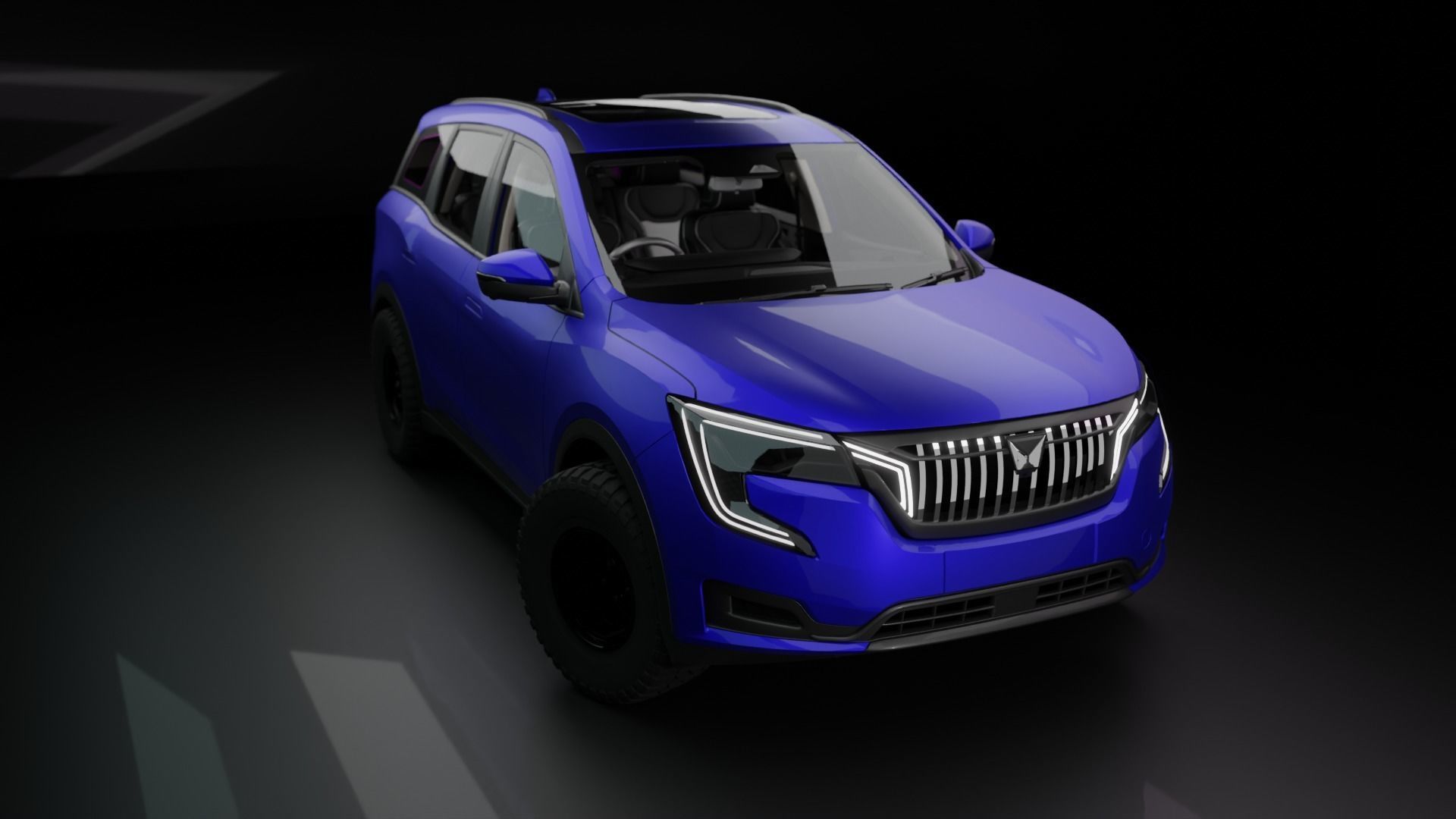 xuv 700 3D model_2