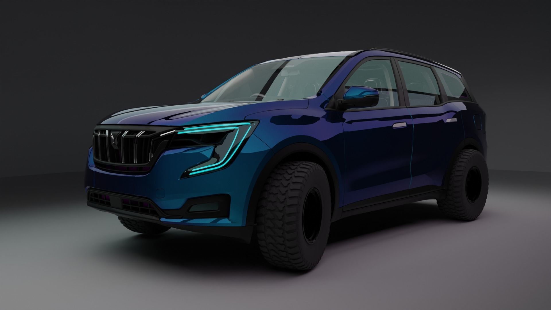 xuv 700 3D model_5