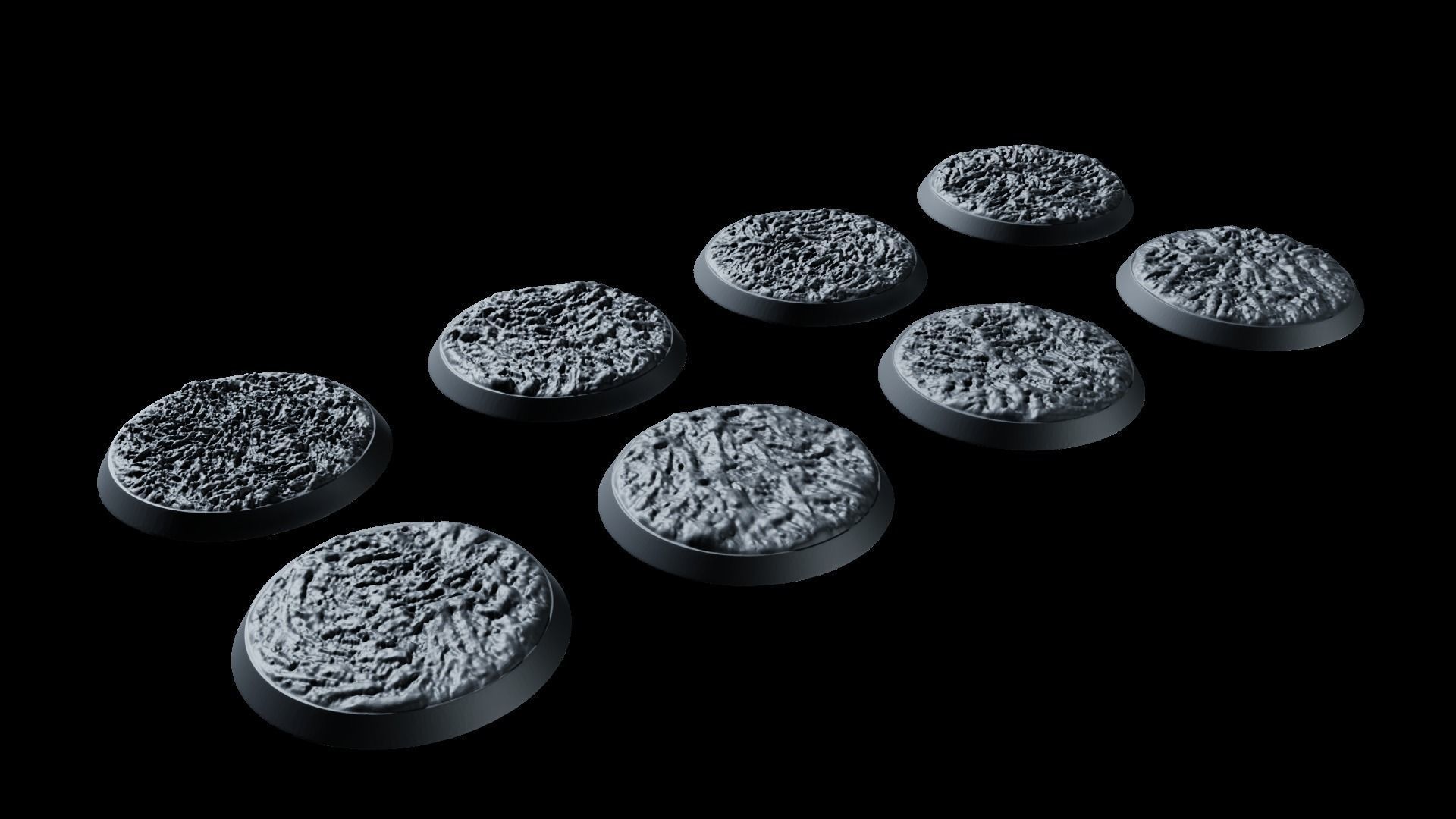 Ice Miniatures Bases 3D print model_2