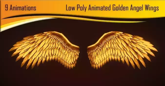 Animated Golden Wings