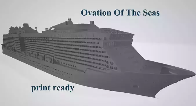 Ovation Of The Seas cruise ship 3D print model 3D print model