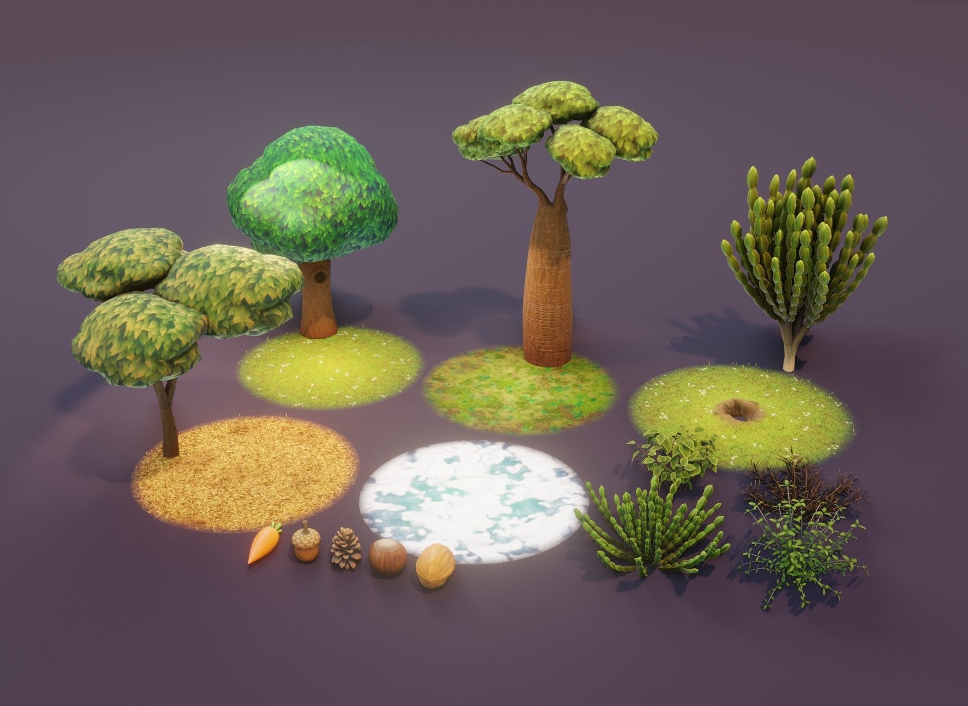 Animated Cartoon Animals Mega Pack Low-poly 3D model_26