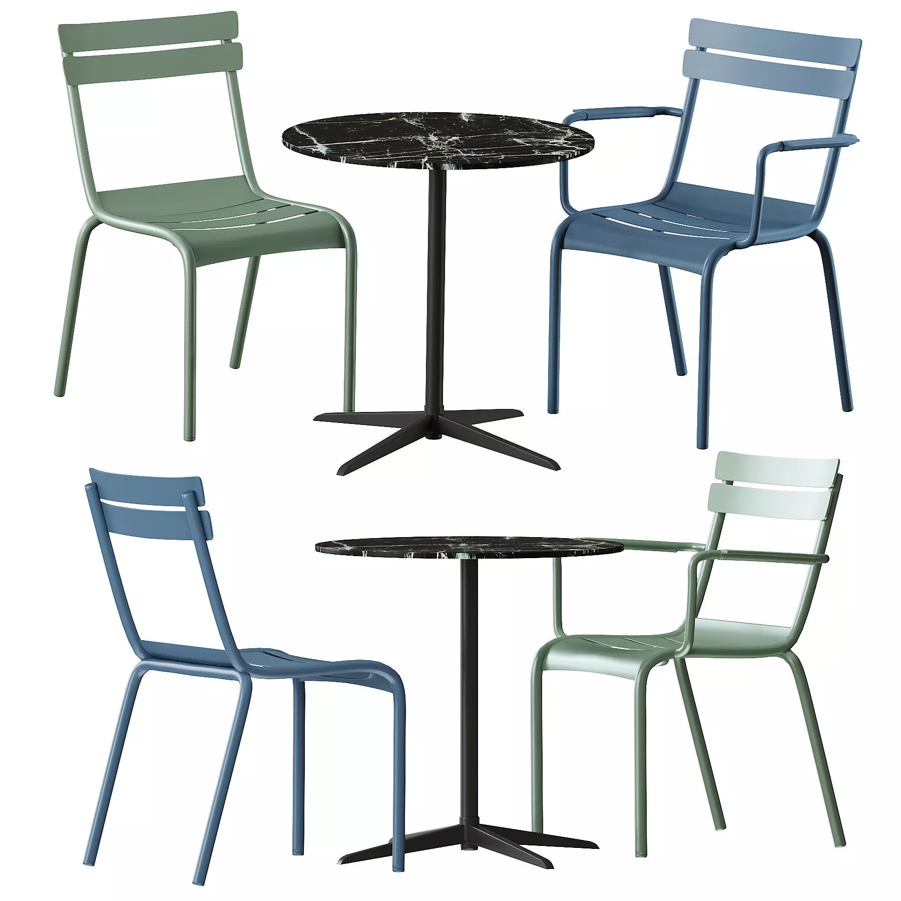Replica Fermob Luxembourg dingin table 3D model