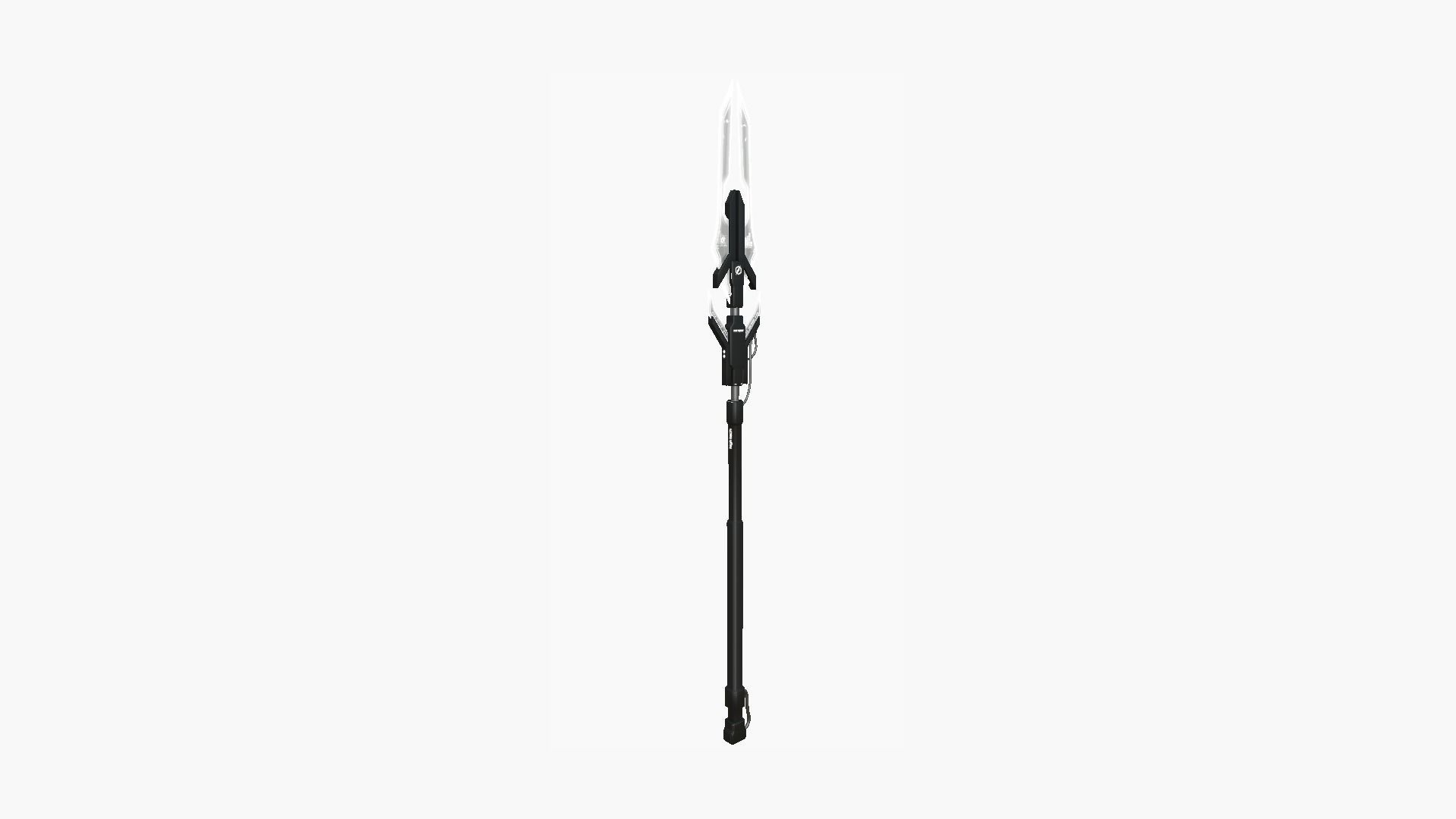 SciFi War Spear A07 Black White - Character Design Fashion Low-poly 3D model_4