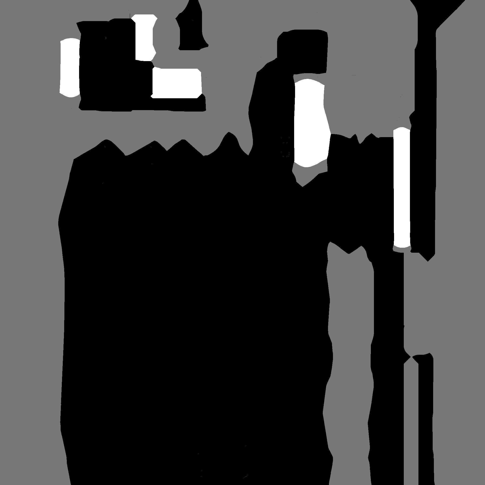 SciFi War Spear A09 Black Camo - Character Design Fashion Low-poly 3D model_22