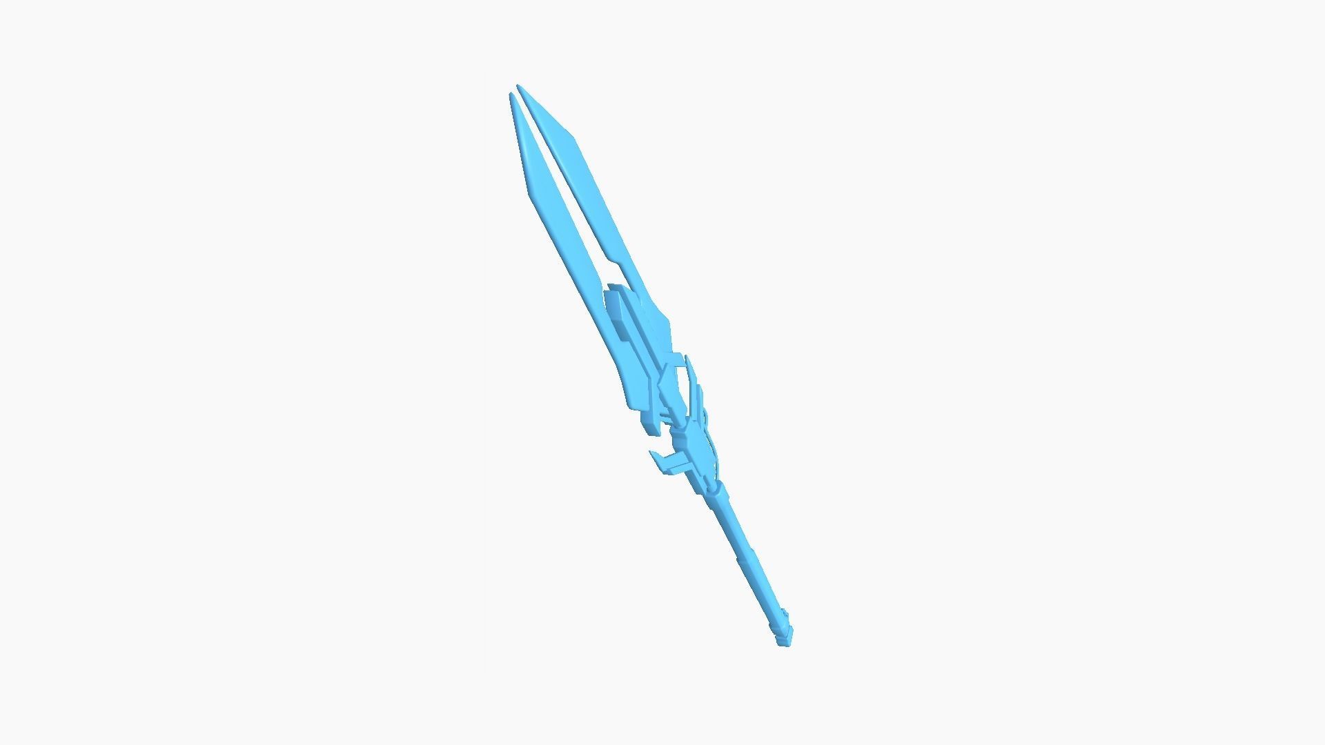 SciFi War Spear A09 Black Camo - Character Design Fashion Low-poly 3D model_10