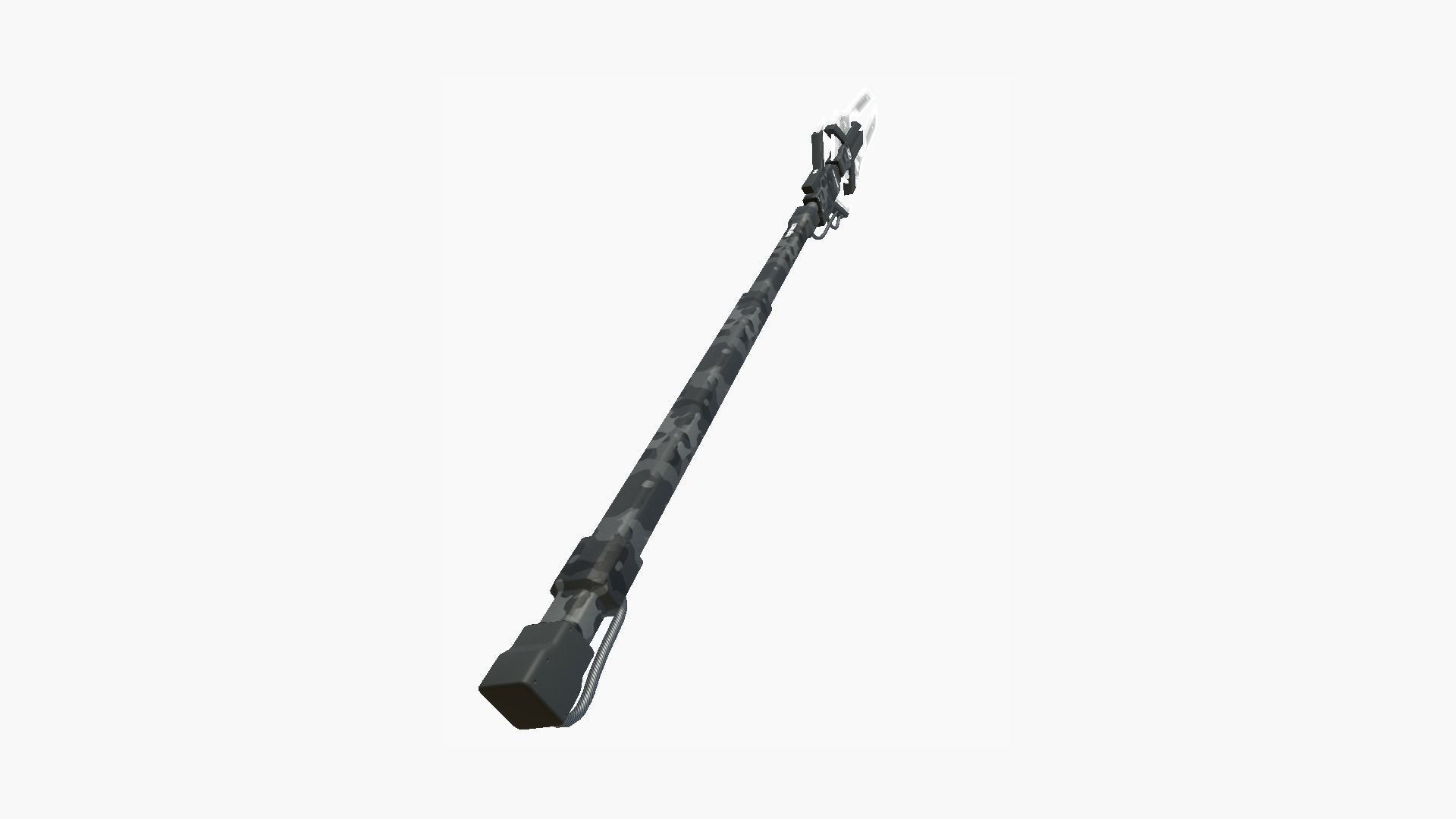 SciFi War Spear A09 Black Camo - Character Design Fashion Low-poly 3D model_2