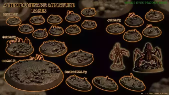 Alien Bone-yard Bases