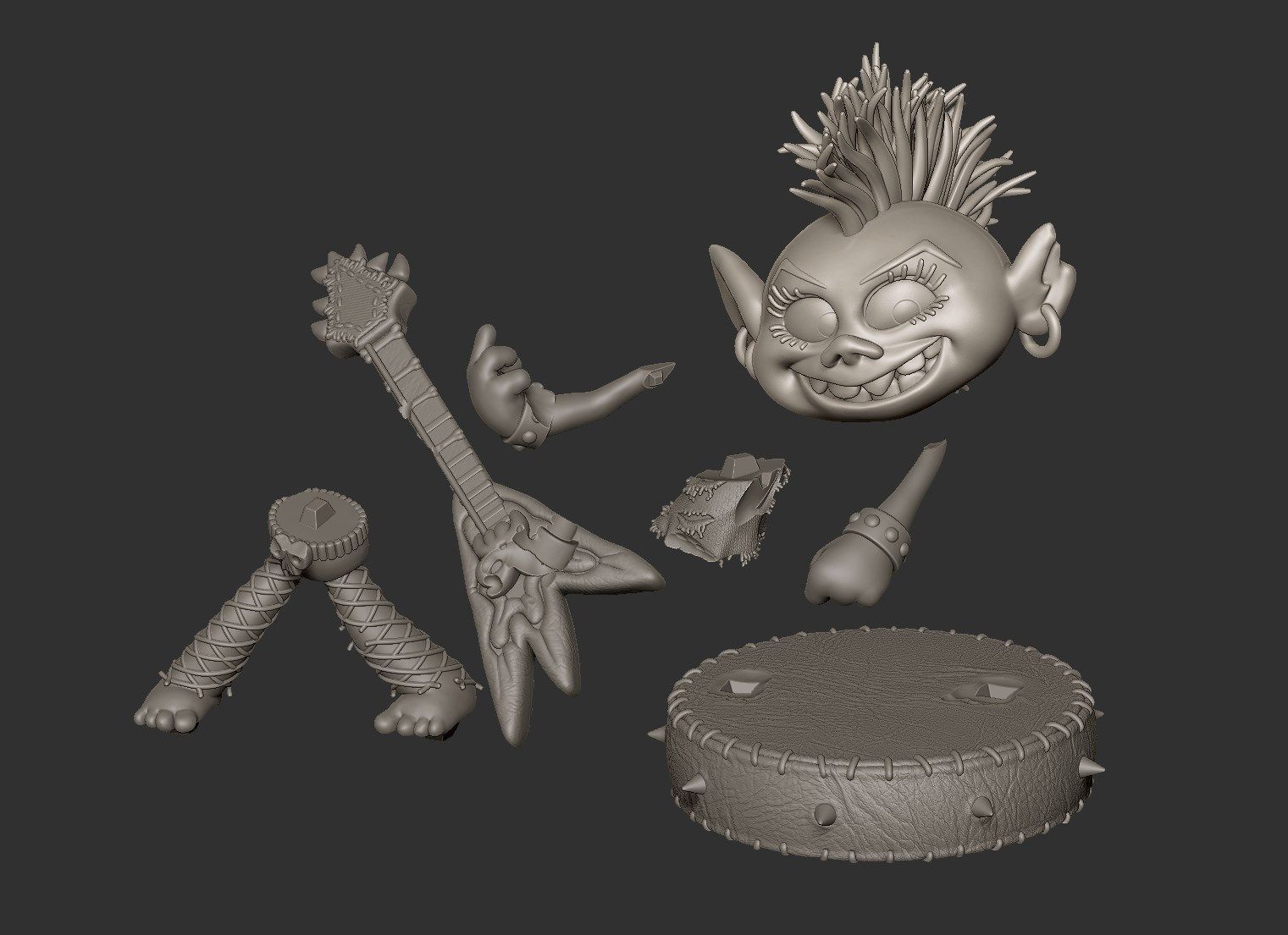 Queen Barb - Trolls World Tour 3D print model_7