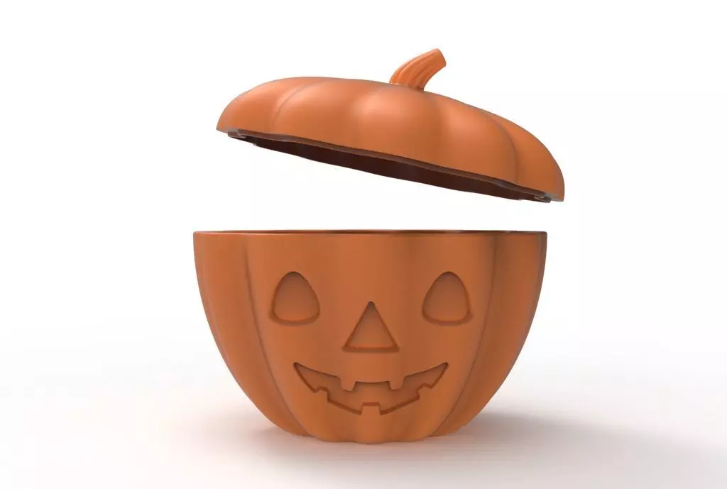 pumpkin bowl urn 3D print model