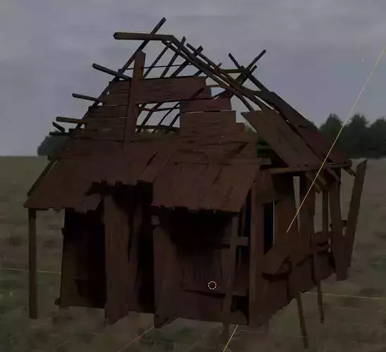 Ruined Wooden House