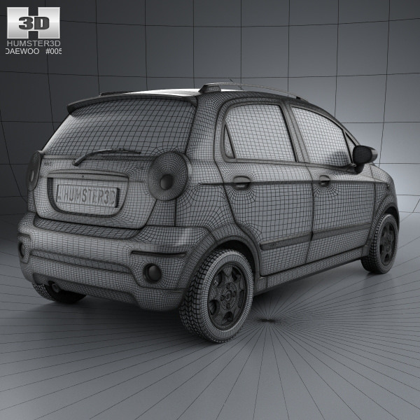 Daewoo matiz 3d model