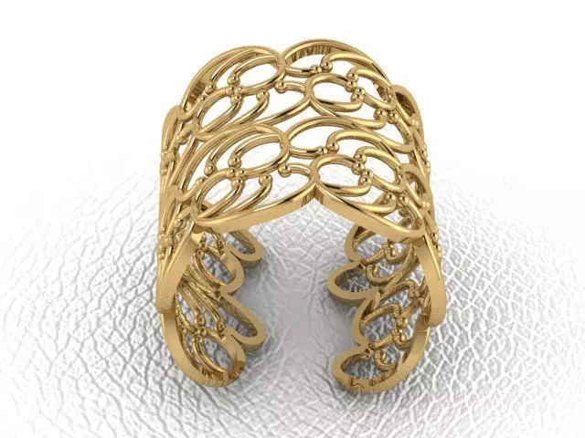 Fashion Pipe Ring 3D print model