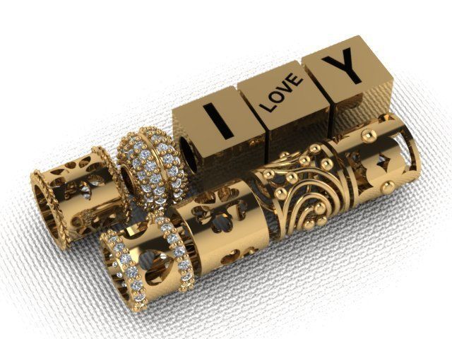 Bracelet Seeds 3D print model_5