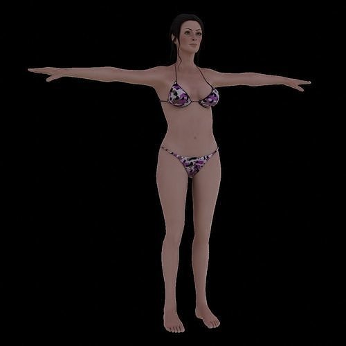 Bikini Female Free 3D model