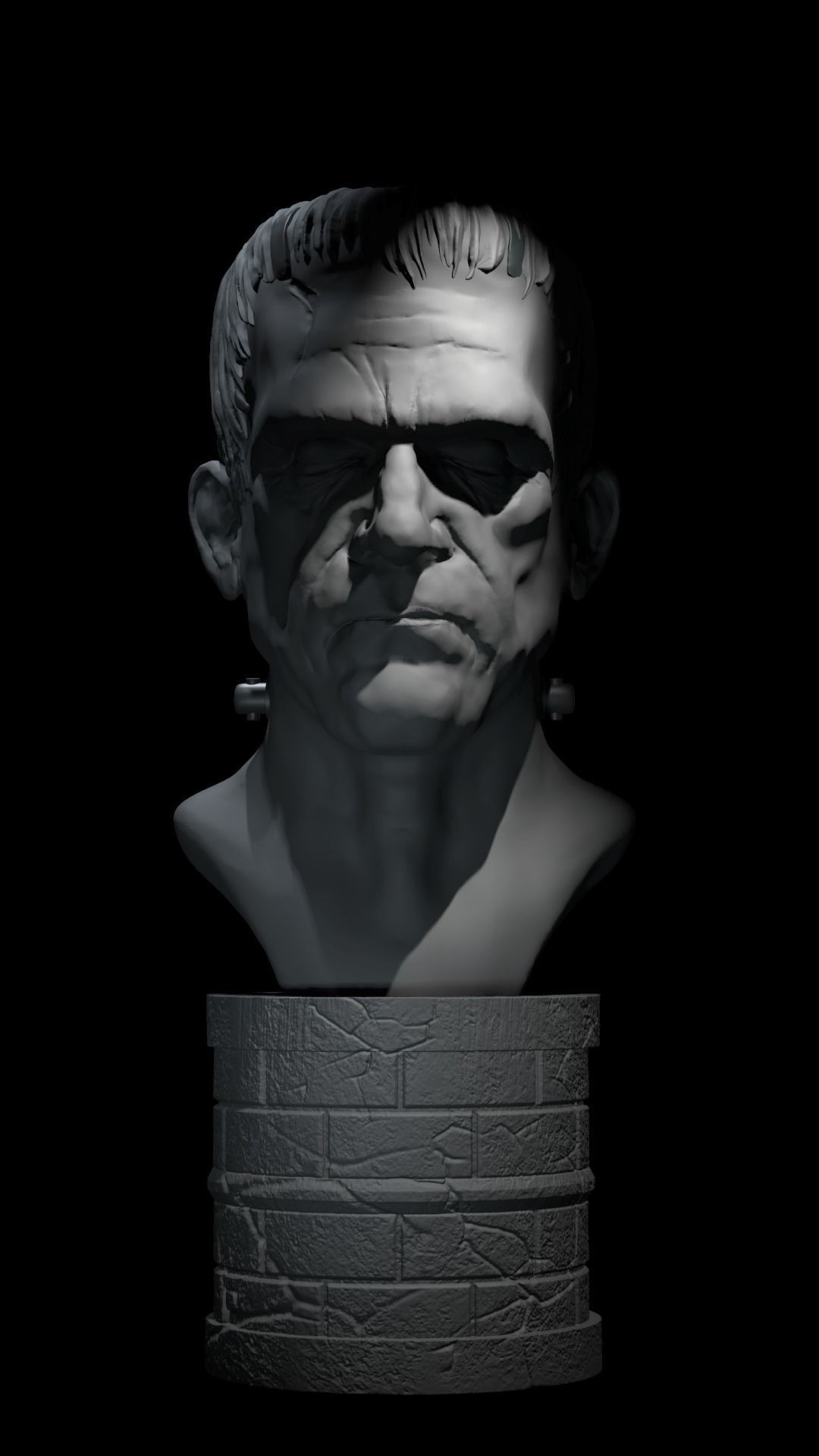Frankenstein - Boris Karloff 3D print model_3