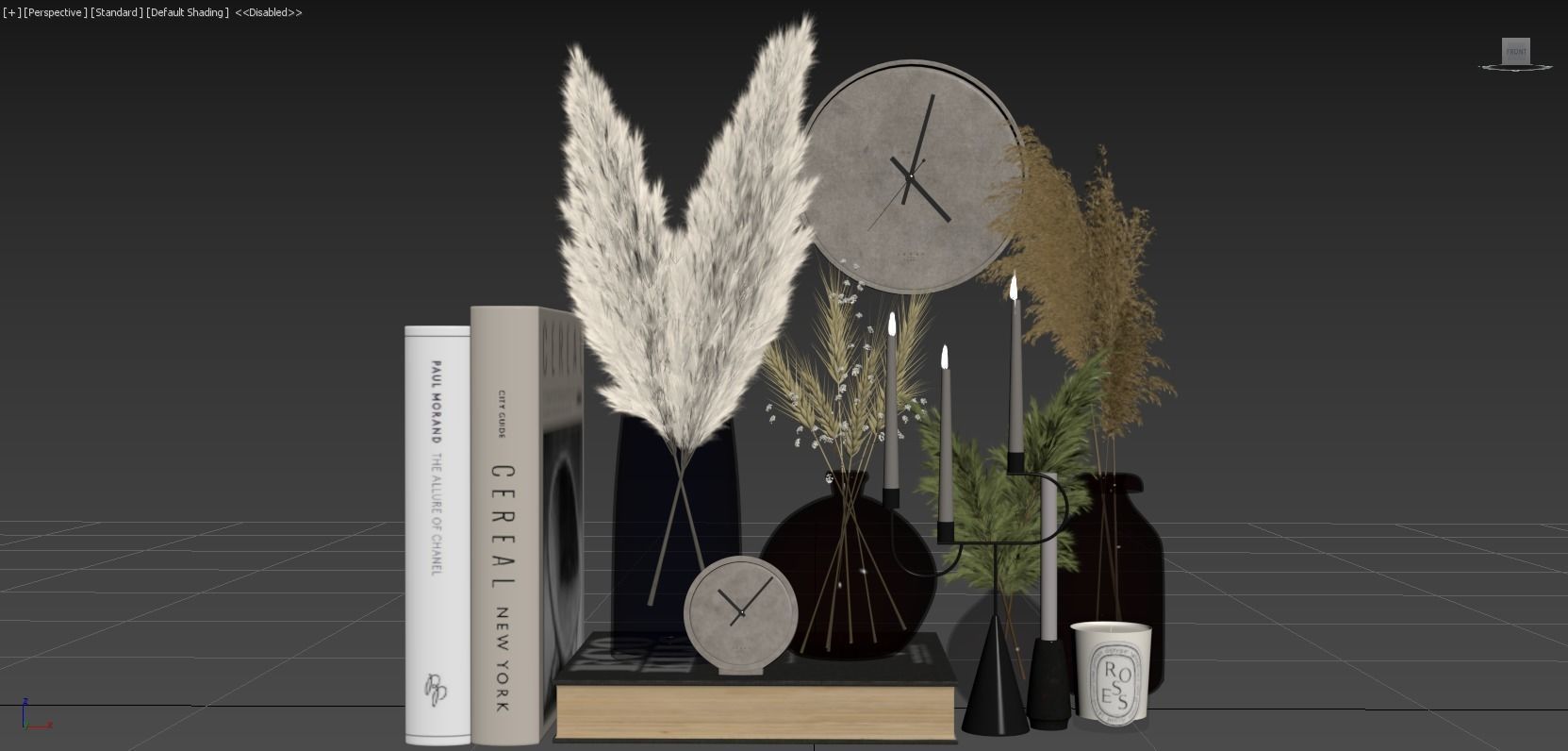 Decorative Set 091 3D model_5