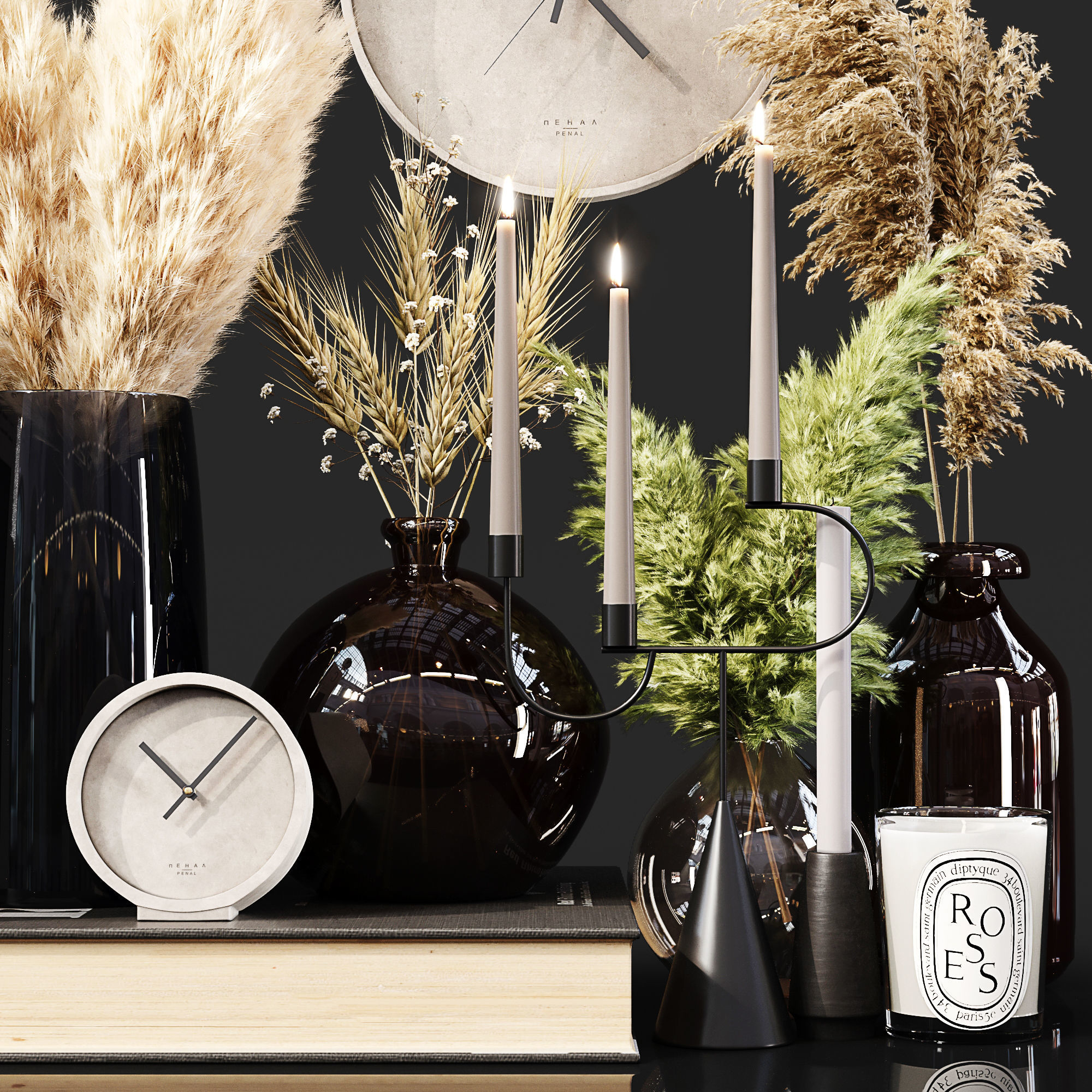 Decorative Set 091 3D model_1