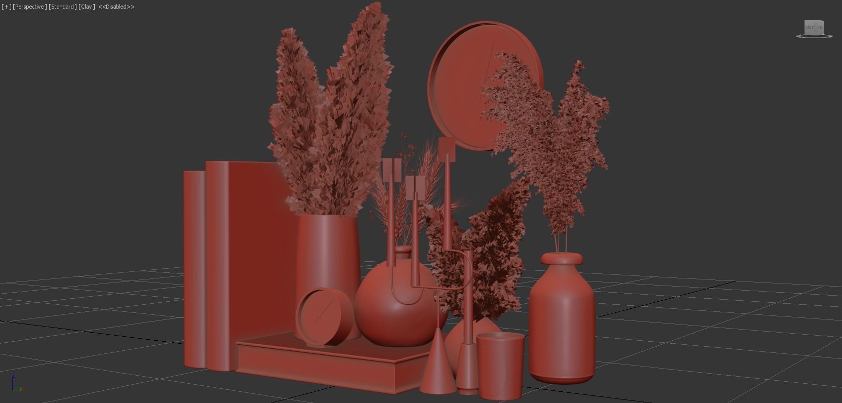Decorative Set 091 3D model_9
